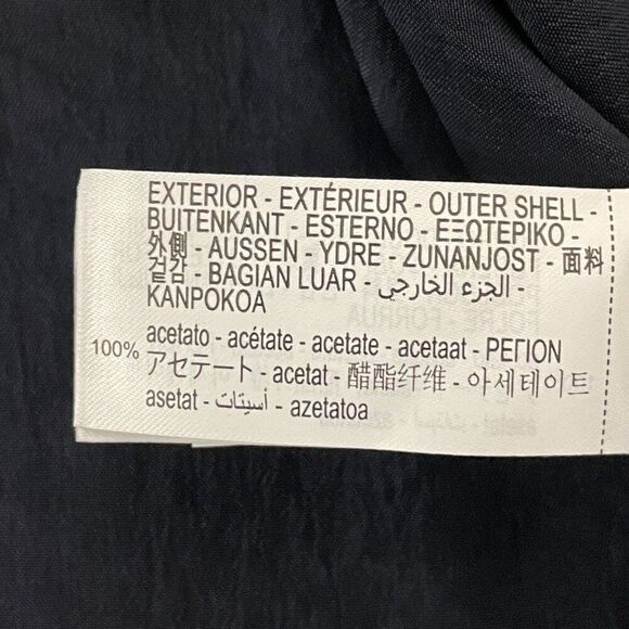 Zara Women Midi Dress S Navy Blue Halter Neck Satin Sleeveless 8304/162 NWT - Picture 7 of 9